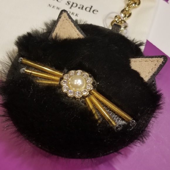 kate spade Accessories - Kate Spade ♠️ Cat 🐱 Pouf Bag Charm / Keychain
